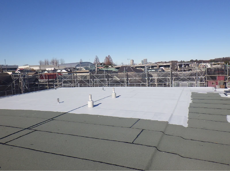 改質アスファルトシート防水トーチ工法（かぶせ工法）