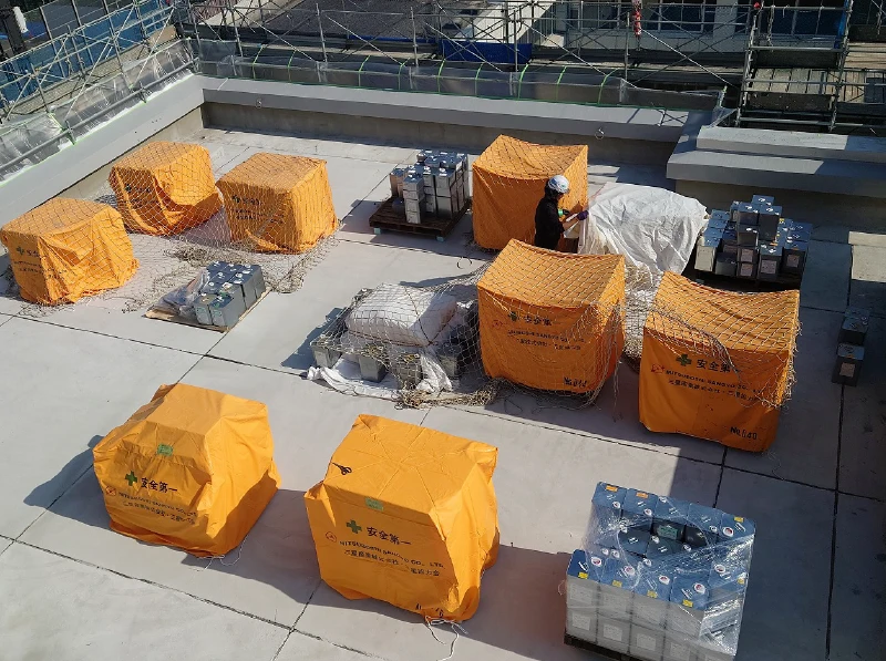 防水材料の保管状況